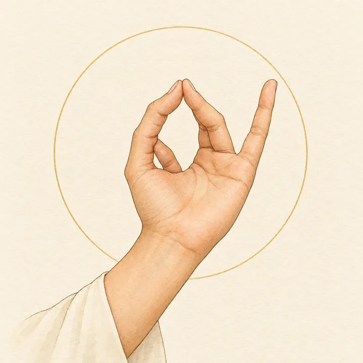 Illustration der Hridaya-Mudrā