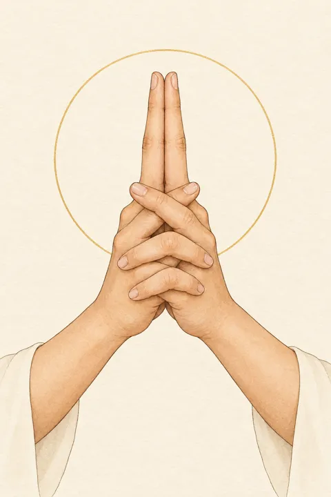 Illustration der Mātangī-Mudrā