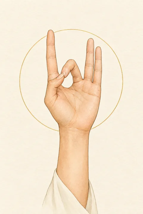 Illustration der Shuni-Mudrā